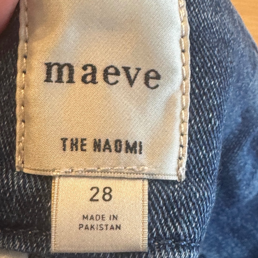 Maeve by Anthropologie "The Naomi" Wide Leg Jean Size 28 - Picture 2 of 7